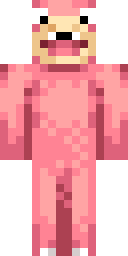 Pink Pig Onesie Minecraft skin