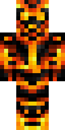 Blazing Tiger Warrior Minecraft skin