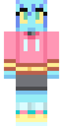 Pastel Fox Girl Minecraft skin