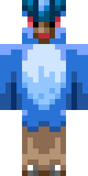 Blue Bird Costume Minecraft skin