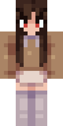 Autumn Brown Girl Minecraft skin