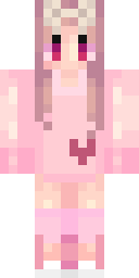 Pink Bunny Hoodie Minecraft skin