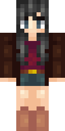 Dark Crimson Lady Minecraft skin