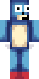 Blue Hedgehog Hero Minecraft skin