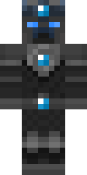 Cyber Blue Trooper Minecraft skin