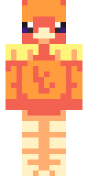 Pumpkin Ember Girl Minecraft skin