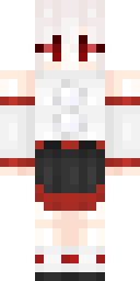 Crimson Shrine Maiden Minecraft skin