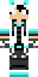 Teal Ice Skater Boy Minecraft skin