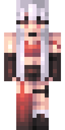Crimson Fox Girl Minecraft skin