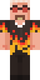Flame Fist Warrior Minecraft skin