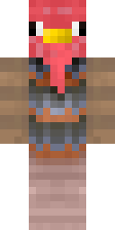 Crimson Bird Warrior Minecraft skin