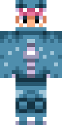 Snow Shark Hoodie Minecraft skin