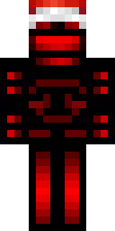 Crimson Circuit Wraith Minecraft skin