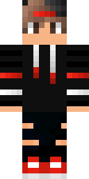 Red Headband Fighter Minecraft skin