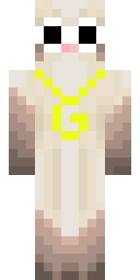 Golden Charm Feline Minecraft skin