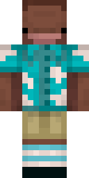 Teal Tribal Warrior Minecraft skin