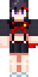 Scarlet Ribbon Fighter Minecraft skin
