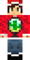Festive Red Sweater Minecraft skin