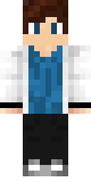 Blue Layered Casual Minecraft skin