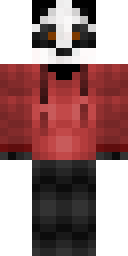 Crimson Panda Hoodie Minecraft skin