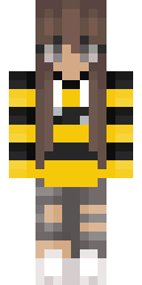 Striped Hive Buzzer Minecraft skin