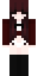 Crimson Gothic Maiden Minecraft skin