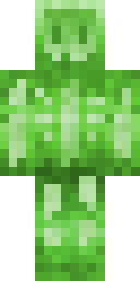 Glowing Slime Creeper Minecraft skin