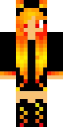 Blazing Fire Dancer Minecraft skin