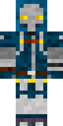 Golden Eyed Warlock Minecraft skin