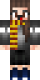 Striped Scholar Girl Minecraft skin