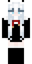 Silver Formal Maid Minecraft skin