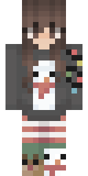 Cocoa Skull Hoodie Minecraft skin