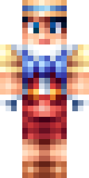 Golden Valkyrie Maiden Minecraft skin