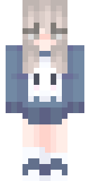 Silver Maid Lady Minecraft skin