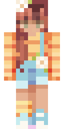 Sunkissed Beach Girl Minecraft skin