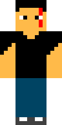 Fiery Mohawk Bruiser Minecraft skin
