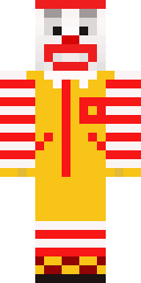 Striped Circus Jester Minecraft skin