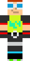Neon Party Cap Minecraft skin