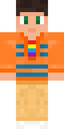 Tangerine Sportsman Minecraft skin