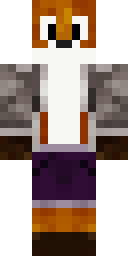 Amber Fox Hood Minecraft skin