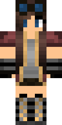 Wild Jungle Huntress Minecraft skin