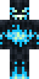 Neon Void Wraith Minecraft skin