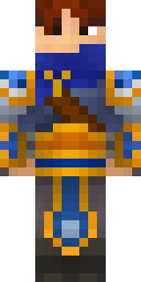 Gilded Blue Champion Minecraft skin
