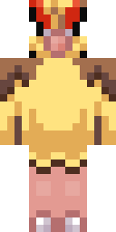 Golden Ember Fox Minecraft skin