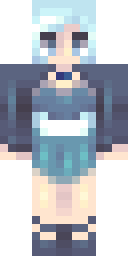 Frost Silver Maiden Minecraft skin