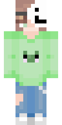 Mint Ghost Hoodie Minecraft skin