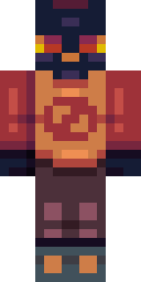 Crimson Circuit Hero Minecraft skin