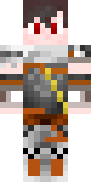 Ashen Rogue Warrior Minecraft skin