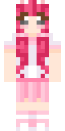 Rosy Bunny Hoodie Minecraft skin