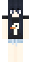Penguin Tee Girl Minecraft skin